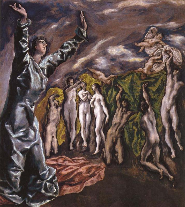 El Greco The Vision of St John oil painting image